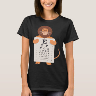 Vintage-Löwen Baby-Löwe-Auge-Diagramm Wildlife Art T-Shirt