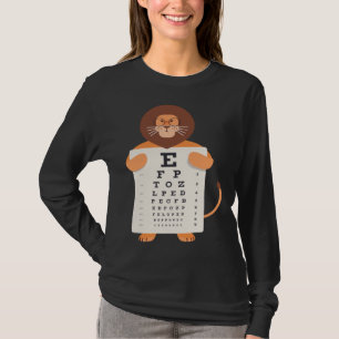 Vintage Löwen Baby Löwe Augen Diagramm Wildlife Kü T-Shirt