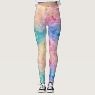 Vintage-Löwenzahn-Abstraktmuster (7) Leggings