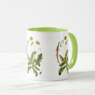 Vintage-Löwenzahn-Illustration Tasse