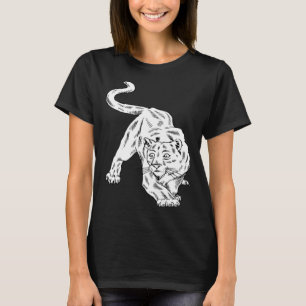 Vintage Löwin Tier Katze T-Shirt