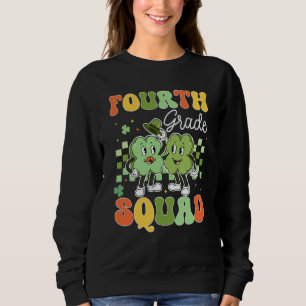 Vintage Lucky Vierte Klasse Squad Lehrer St Patric Sweatshirt