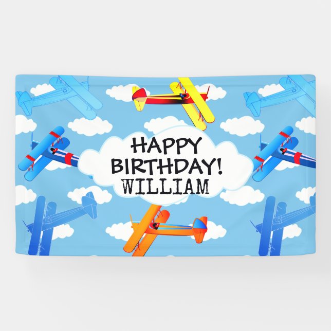 Vintage Luftfahrt Banner (Horizontal)