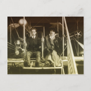 Vintage Luftfahrt Postkarte