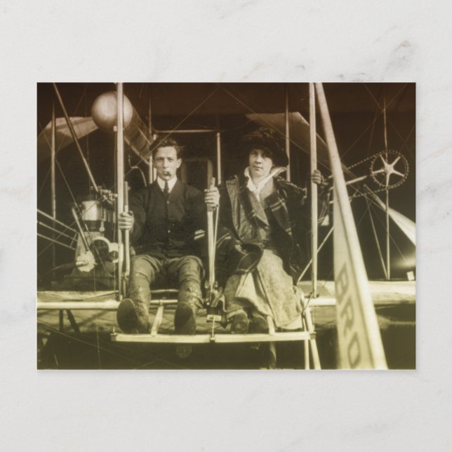 Vintage Luftfahrt Postkarte (Vorderseite)