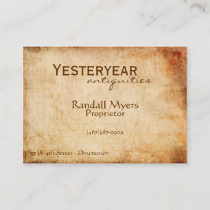 Vintage Luftpost Visitenkarte