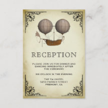 Vintage Luftschifffahrt Heißluftballon Hochzeitsem