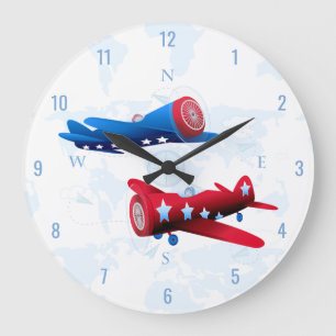 Vintage Luftwaffe Große Wanduhr