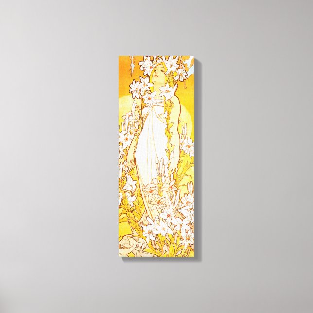 Vintage Lüge von Alphonse Mucha Leinwanddruck (Vorderseite)