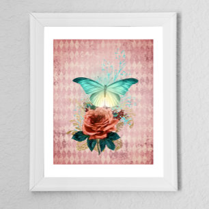 Vintage Luna-Motte-Bouquet Poster