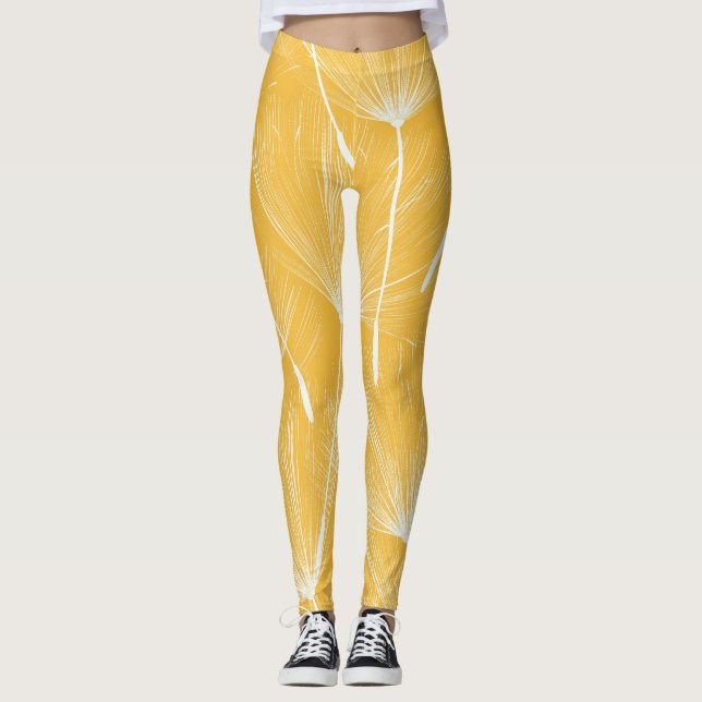 Vintage Lüster: Nahtloses Muster Leggings (Vorderseite)