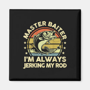 Vintage Lustig Fishing Master Köder Ich bin immer  Magnet