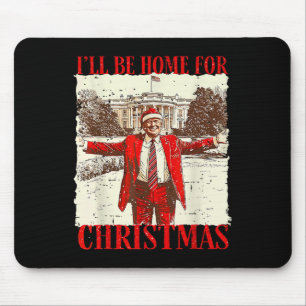 Vintage Lustig Humorvoll Trump Ich werde zu Weihna Mousepad
