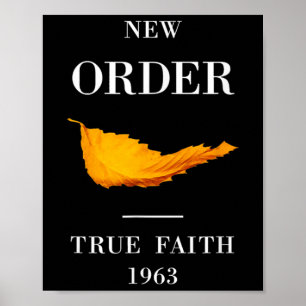 Vintage Lustig New Order True Faith Musik Poster