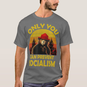 Vintage Lustig Nur du kannst Sozialismus verhinder T-Shirt