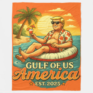 Vintage Lustig Trump Amerikas Golf 2025 Fleecedecke