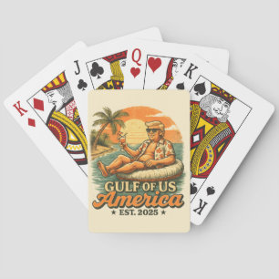 Vintage Lustig Trump Amerikas Golf 2025 Spielkarten