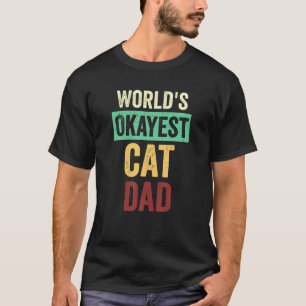 Vintage Lustig Weltbester Katzenvater T-Shirt
