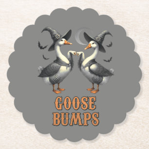Vintage Lustige Gans Bump Halloween Untersetzer
