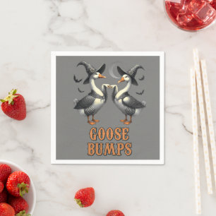 Vintage lustige Gänsehaut Halloween Serviette