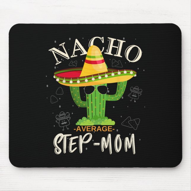 Vintage Lustige Nacho Durchschnittliche Stiefmutte Mousepad (Vorne)