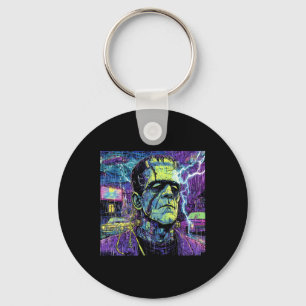Vintage lustiger Frankenstein-Monster-Liebhaber gr Schlüsselanhänger