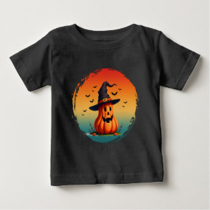 vintage lustiger Kürbis Herbst Herbstsaison Baby T-shirt