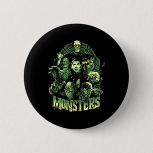 Vintage lustiger Monster Mash Frankenstein Horrorf Button