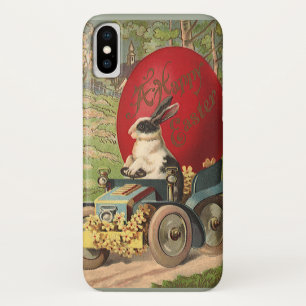 Vintage lustiger Ostern, Hase Kaninchen Ei Automob Case-Mate iPhone Hülle