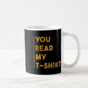 Vintage lustiger Spruch Sarkasmus anti-sozial Du l Kaffeetasse