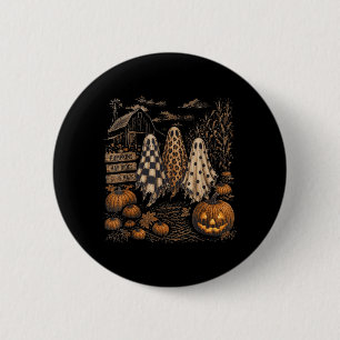 Vintage Lustiger Western Die Zeit Ist Da Gespenst Button