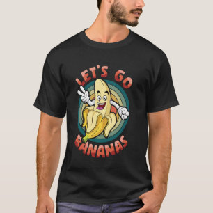 Vintage Lustiges Banane Meme Lasst Uns Banane Frie T-Shirt
