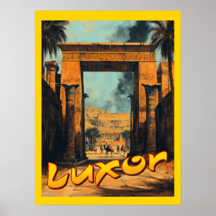 Vintage Luxor - Zeitlose ägyptische Eleganz Poster