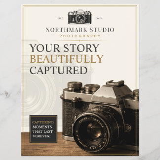 Vintage Luxus-Kamera-Branding | Fotograf Flyer