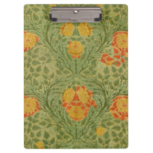 Vintage Mackmurdo Rose und Blatt Floral Art Klemmbrett