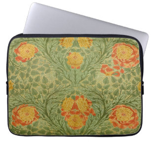 Vintage Mackmurdo Rose und Blatt Florale Kunst Laptopschutzhülle