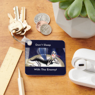 Vintage Madam Malaria Moskito Schlüsselanhänger