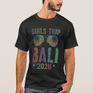 Vintage Mädchen-Trip Bali 2026 Urlaub Reise T-Shirt