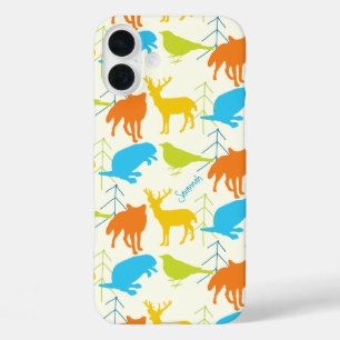 Vintage Mädchen Waldtiere Fuchs Muster Iphone 5 16 Plus Hülle