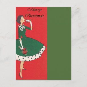 Vintage Mädchen Weihnachten