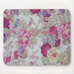 Vintage Mädchenhaft Elegante Rosa Rosen Mousepad