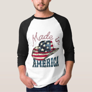 Vintage Made in America US-Cowboyhut Patriotic Des T-Shirt