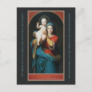 VINTAGE MADONNA UND CHRISTKIND FEIERTAGSPOSTKARTE