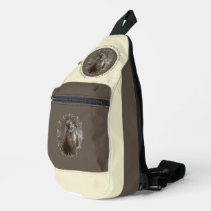 Vintage Madonna und Kind mit Silberrahmen Crossbody Bag