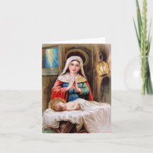Vintage Madonna und Kind Religiöse Weihnachten