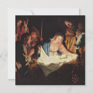 Vintage-Madonna-und-Kind-religiöse-Weihnachten Feiertagskarte