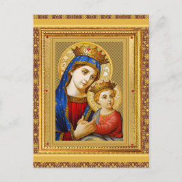 Vintage Madonna und Kind Weihnachten Postkarte