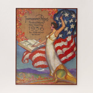 VINTAGE MAGAZINDECKUNG 1936 PUZZLE