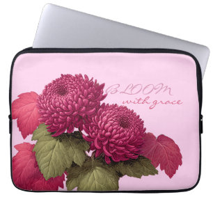 Vintage Magenta Chrysanthemum Botanisch Laptopschutzhülle