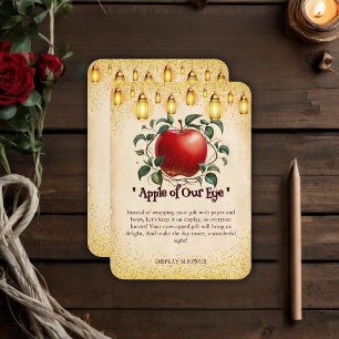 Vintage Magic Apple Unserer Augen Baby Shower Begleitkarte